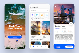 build city tour app, tourism app, mountaineering app, travel app, booking app