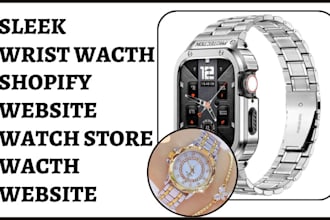 design luxury wrist watch shopify website watch store wrist watch website