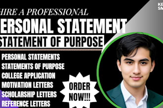 edit, proofread your personal statement, statement of purpose, admission essays