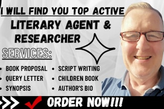 find an active literary agent for your children book movie script screenplay