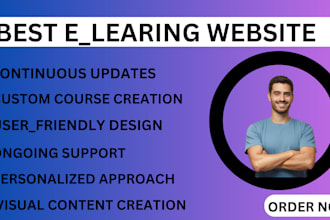 build educational website, online course website, kajabi, e learning website