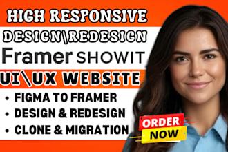 design framer website, figma to framer, showit website, figma to showit website