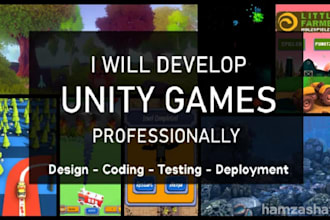 develop unity games for mobile, web and pc