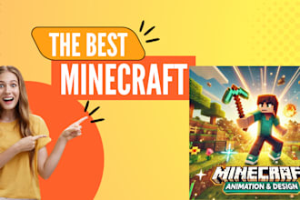create high quality minecraft animation, video, texture, packour, trailer, skin