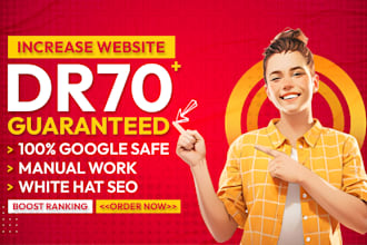 increase domain rating ahrefs DR using high authority white hat seo backlinks