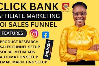 build clickbank affiliate marketing sales funnel and landing page
