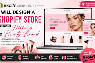 design a shopify store for your makeup or beauty brand