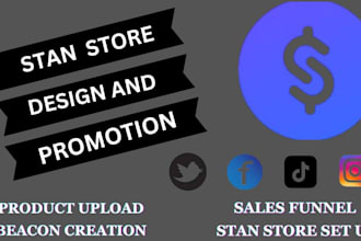 setup beautiful stan,store and beacon for you to make monthly income