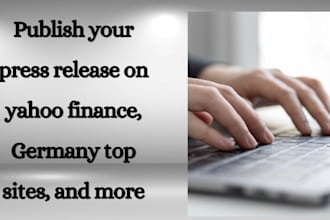 publish your press release on yahoo finance, germany top sites, and more
