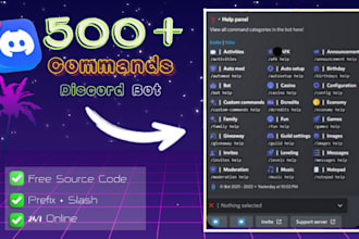 create customized professional discord bot