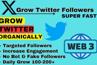 x twitter marketing, organic growth, crypto promotion, crypto game, nft project