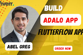 build adalo app, flutterflow simple app for any small business app adalo expert