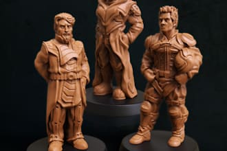 3d armature model, solid modeling,3d character model for games,films,3d printing