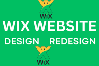 design wix or redesign a wix website design or wix online store