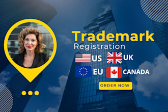 help you with trademark registration and amazon brand registry in US UK canada