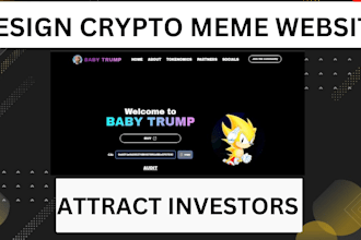design crypto meme website, meme coin website, crypto website attract investors