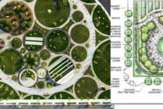 do architectural plan, site plan and landscape design