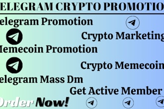 do viral crypto telegram promotion, telegram mass dm, crypto promotion, memecoin