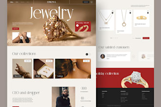 design jewelry website, hair extension website design or redesign wix website