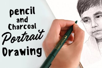 draw pencil and charcoal portraits