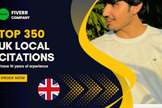do 350 local SEO citations business listing manually