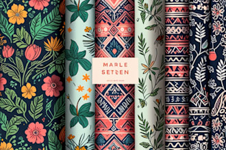 do seamless pattern design, textile pattern, fabric design