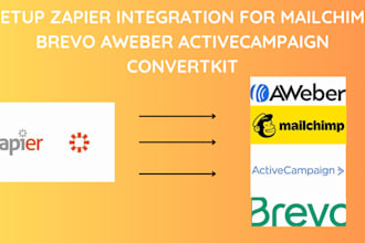 setup zapier integration for mailchimp brevo aweber activecampaign convertkit