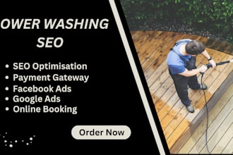 create a power washing website for your power washing  business