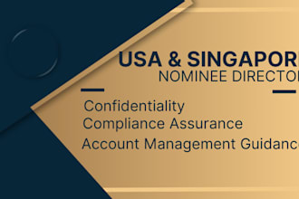 be your nominee director for US, singapore amazon kdp account for 12 months