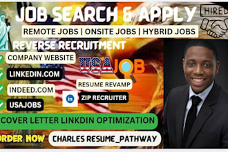 job search and apply to job using reverse recruiter resume review on your behalf
