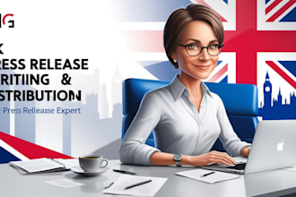 uk, US, french, and spanish press release writing, submission and distribution