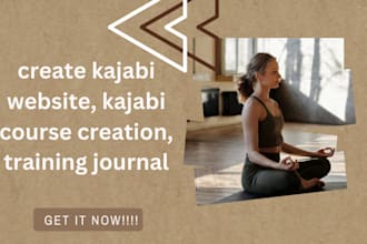 create kajabi website, kajabi course creation, training journal