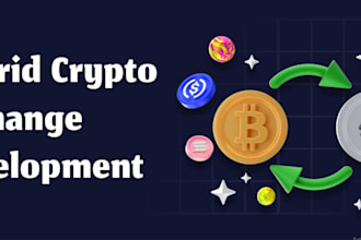 build crypto exchange website,  blockchain app, dex exchange platform