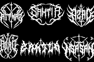 design death metal logo,black metal,slamming,gore grind,brutal