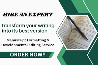 developmental book editing format manuscript novel fiction nonfiction kdp editor