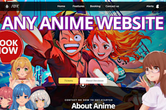 create any anime website anime clothing store anime fan blog anime manga store