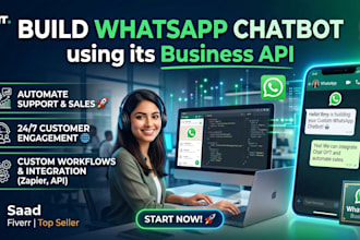 build whatsapp chatbot using its business API