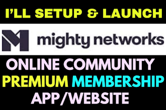 setup mighty networks premium membership online community
