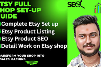set up etsy shop,digital product design and boost sales
