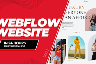 develop modern and creative webflow website design