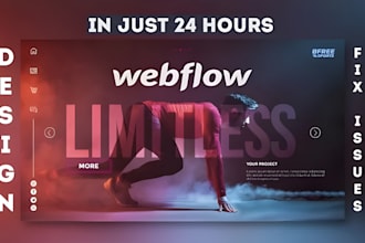 develop modern and creative webflow website design