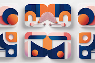 design vector icon, mobile app icon, custom icon,  web or printing