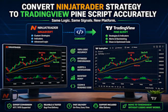 convert ninjatrader strategy to tradingview pine script accurately