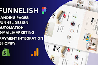 clone funnelish design landing page ,checkout product page