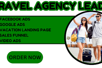 travel agency leads travel affiliate vacation landing page facebook ads