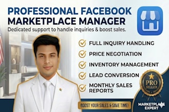 be your professional facebook marketplace manager