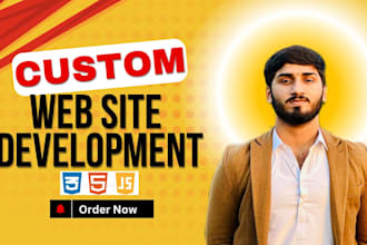 add custom HTML, CSS, and javascript code for  responsive website design