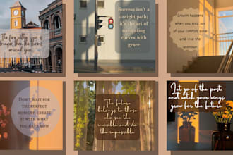 design inspirational motivational success quotes posts for your social media