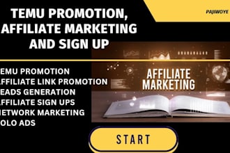 do temu promotion affiliate link sign up referral link promotion