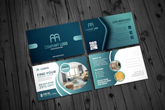 design modern business card, postcard and greeting card